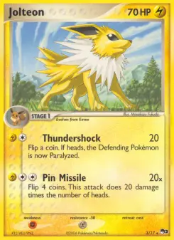 Carta Jolteon da coleção POP Series 3