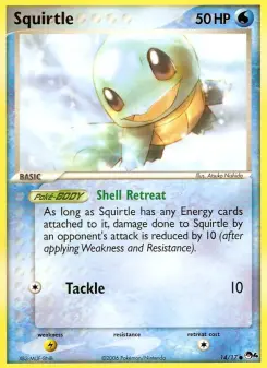 Carta Squirtle da coleção POP Series 4