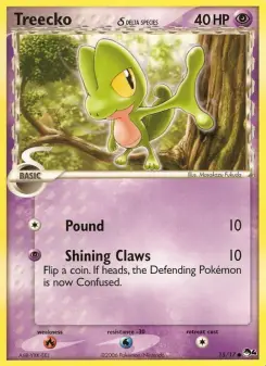 Carta Treecko δ da coleção POP Series 4