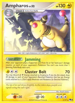 Carta Ampharos da coleção POP Series 7
