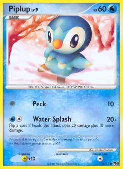 Carta Piplup da coleção POP Series 8