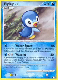 Carta Piplup da coleção POP Series 9