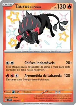 Carta Paldean Tauros