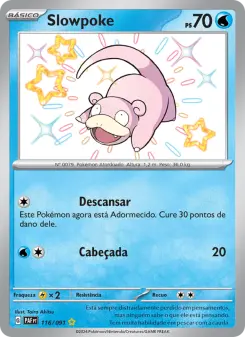 Carta Slowpoke da coleção Paldean Fates