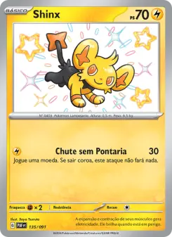Carta Shinx da coleção Paldean Fates