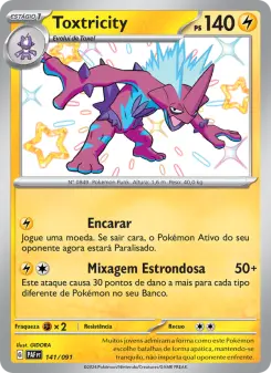 Carta Toxtricity da coleção Paldean Fates