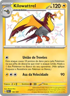 Carta Kilowattrel da coleção Paldean Fates