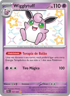 Carta Wigglytuff da coleção Paldean Fates