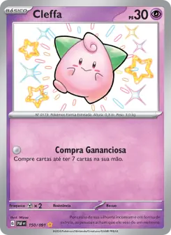 Carta Cleffa da coleção Paldean Fates