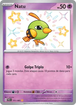 Carta Natu da coleção Paldean Fates