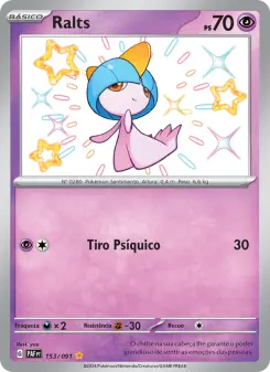 Carta Ralts da coleção Paldean Fates