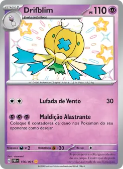 Carta Drifblim da coleção Paldean Fates