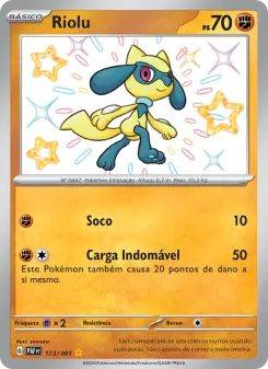 Carta Riolu da coleção Paldean Fates