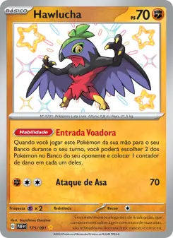 Carta Hawlucha da coleção Paldean Fates