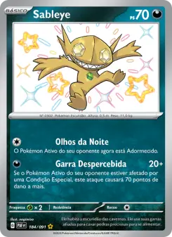 Carta Sableye da coleção Paldean Fates