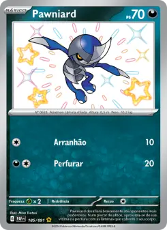 Carta Pawniard da coleção Paldean Fates