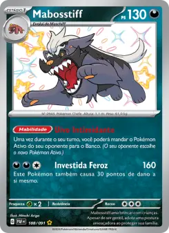 Carta Mabosstiff da coleção Paldean Fates