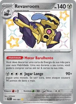Carta Revavroom da coleção Paldean Fates
