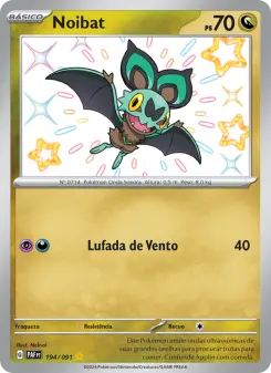 Carta Noibat da coleção Paldean Fates