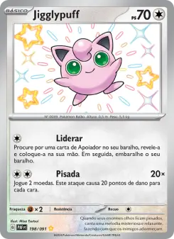 Carta Jigglypuff da coleção Paldean Fates