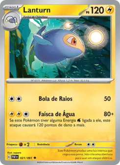Carta Lanturn da coleção Paldean Fates