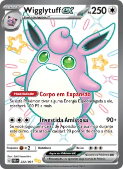 Carta Wigglytuff ex da coleção Paldean Fates