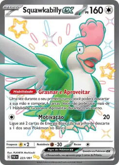 Carta Squawkabilly ex da coleção Paldean Fates