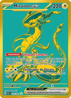 Carta Miraidon ex da coleção Paldean Fates