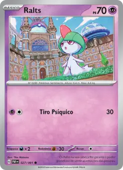 Carta Ralts da coleção Paldean Fates