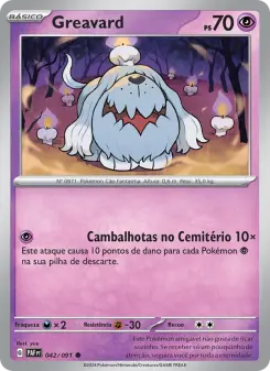 Carta Greavard da coleção Paldean Fates