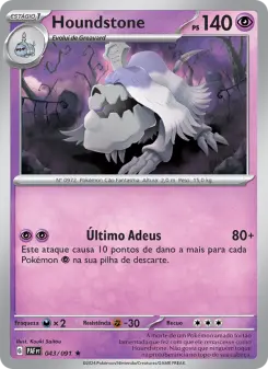 Carta Houndstone da coleção Paldean Fates