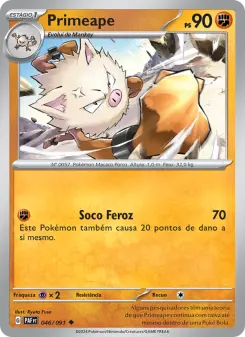 Carta Primeape da coleção Paldean Fates