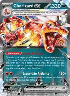 Carta Charizard ex da coleção Paldean Fates