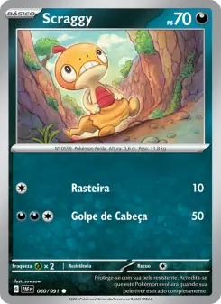 Carta Scraggy da coleção Paldean Fates