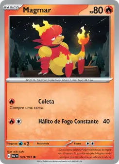 Carta Magmar da coleção Paldean Fates