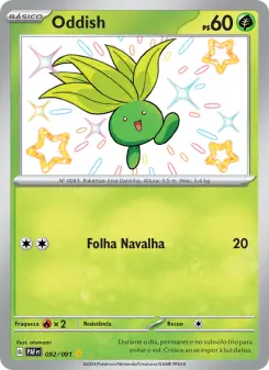 Carta Oddish da coleção Paldean Fates