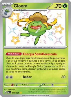 Carta Gloom da coleção Paldean Fates