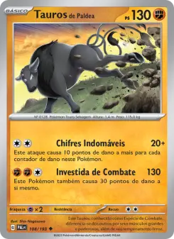Carta Paldean Tauros