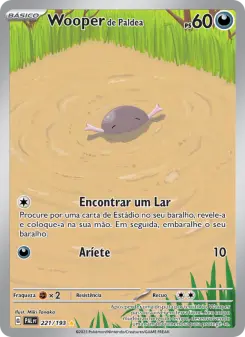 Carta Paldean Wooper da coleção Paldea Evolved