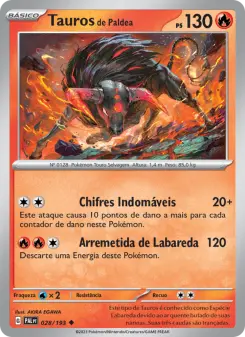 Carta Paldean Tauros
