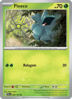 Carta Pineco da coleção Paldea Evolved