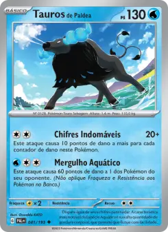 Carta Paldean Tauros