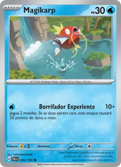 Carta Magikarp da coleção Paldea Evolved