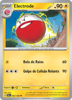 Carta Electrode da coleção Paldea Evolved