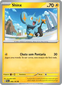 Carta Shinx da coleção Paldea Evolved