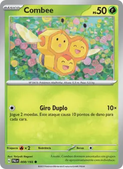 Carta Combee da coleção Paldea Evolved