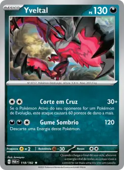 Carta Yveltal da coleção Paradox Rift