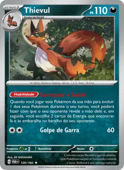 Carta Thievul da coleção Paradox Rift