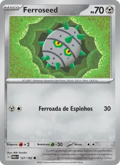 Carta Ferroseed da coleção Paradox Rift