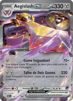 Carta Aegislash ex da coleção Paradox Rift